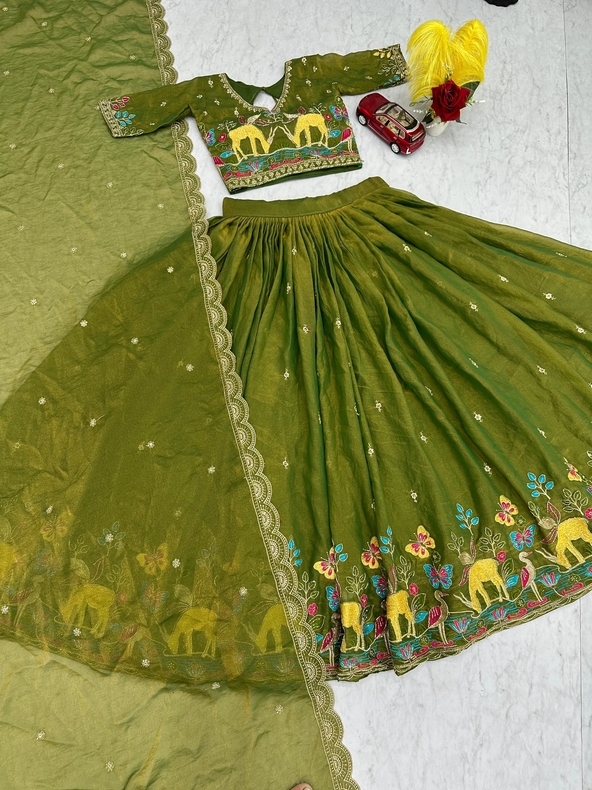 Mehandi Special - Launching New Festival Lehenga Choli Set - View 2