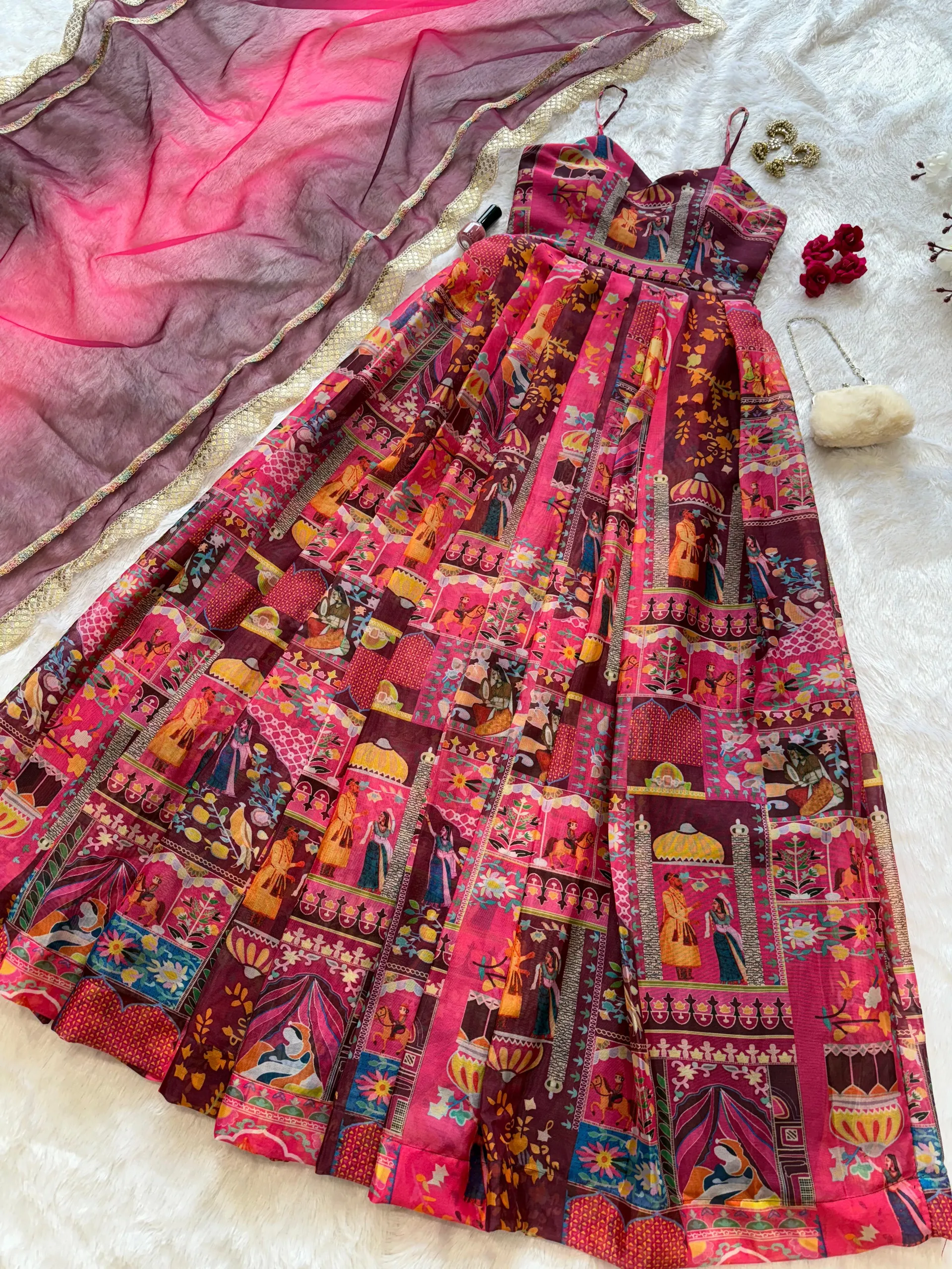 ANARKALI GOWN LAUNCH - Red - Second View
