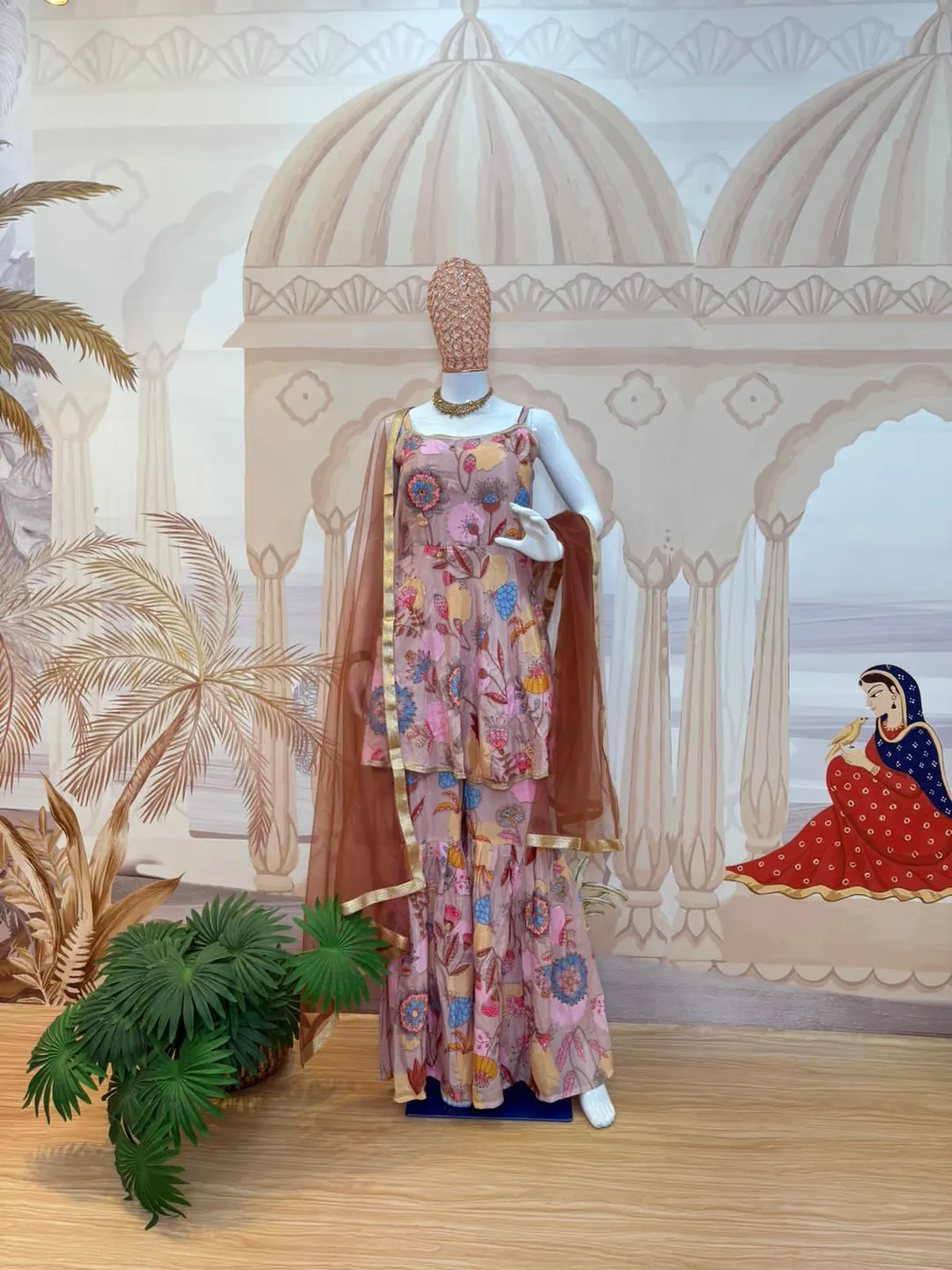 Rang Reet – 07 | Exclusive 3-Piece Kurti, Plazzo & Dupatta Set - View 6