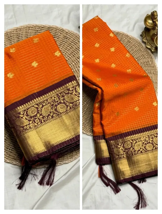Banarasi Semi Katan Soft Saree - View 3
