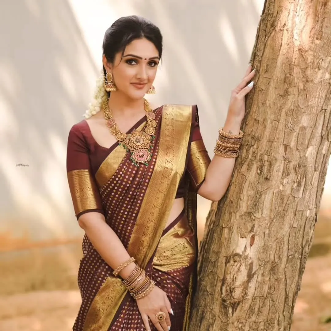 Banarasi Katan Semi Katlon Soft Silk Saree - View 2