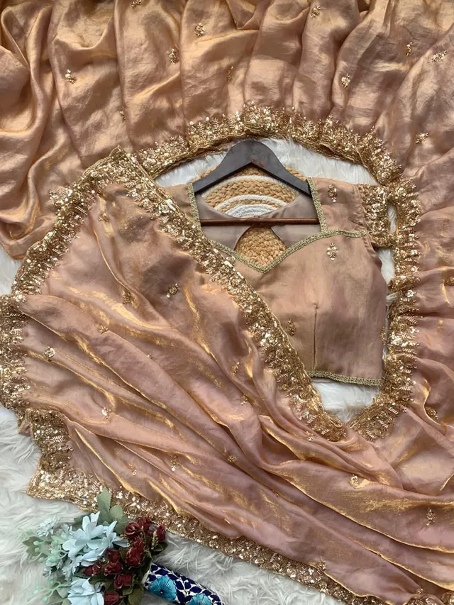 Fendy Satin Designer Saree – Single Hit Design