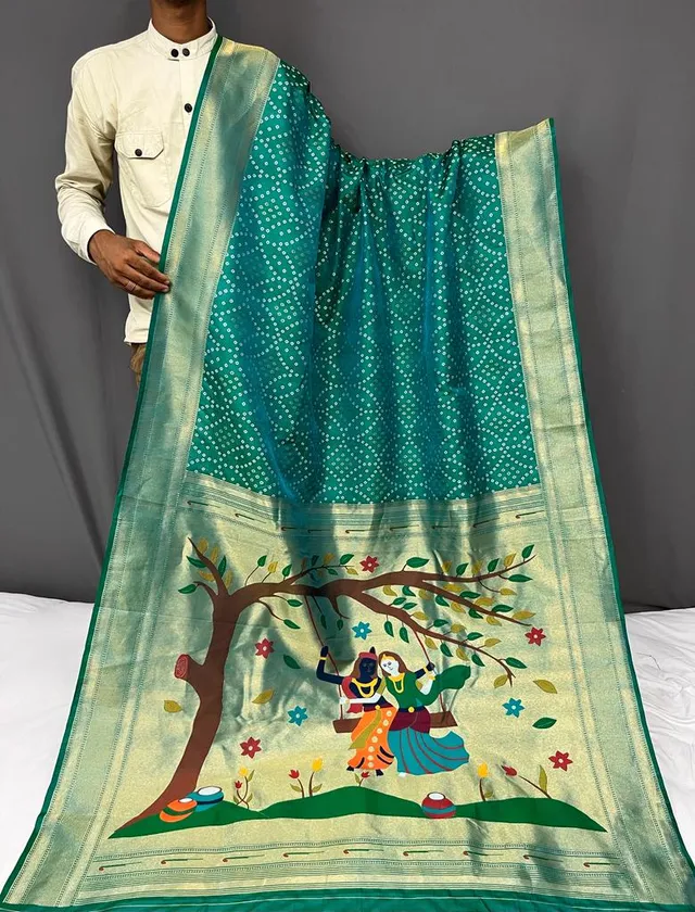 Pure Silk Saree Catalog: Bandhej Paithani
