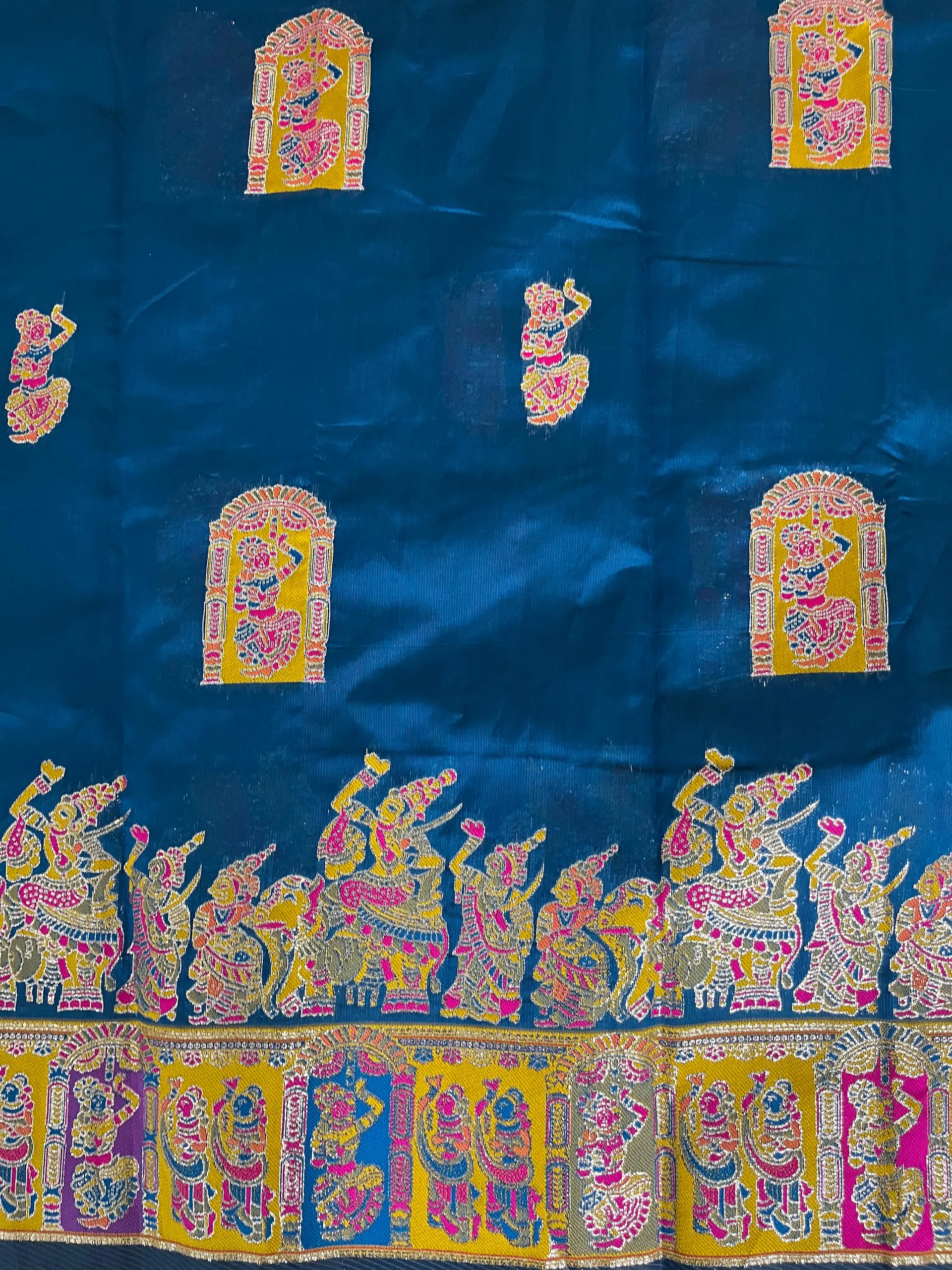 Pashmina Pure Meenakari Weaving Silk Saree - View 4