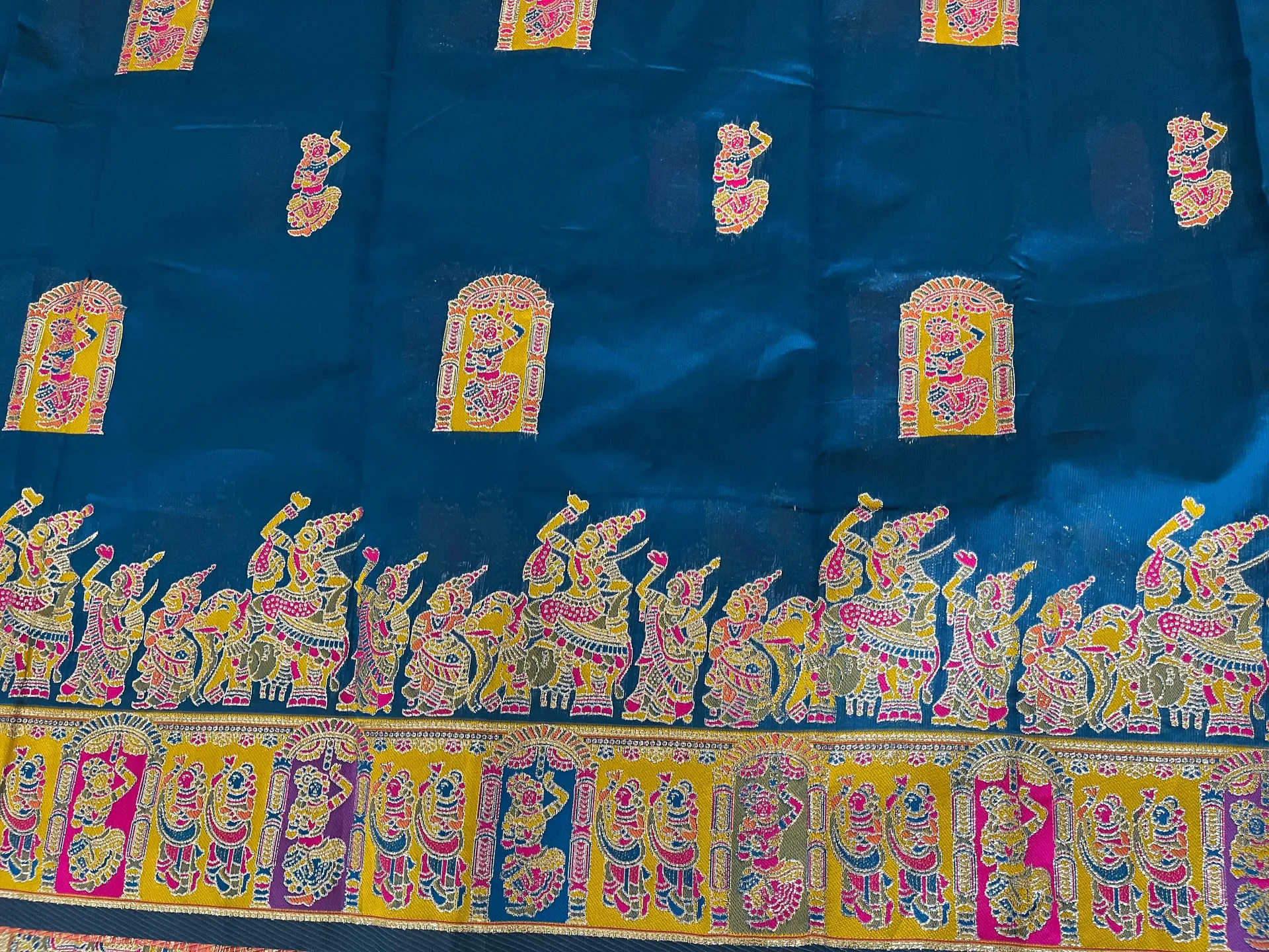 Pashmina Pure Meenakari Weaving Silk Saree - View 6