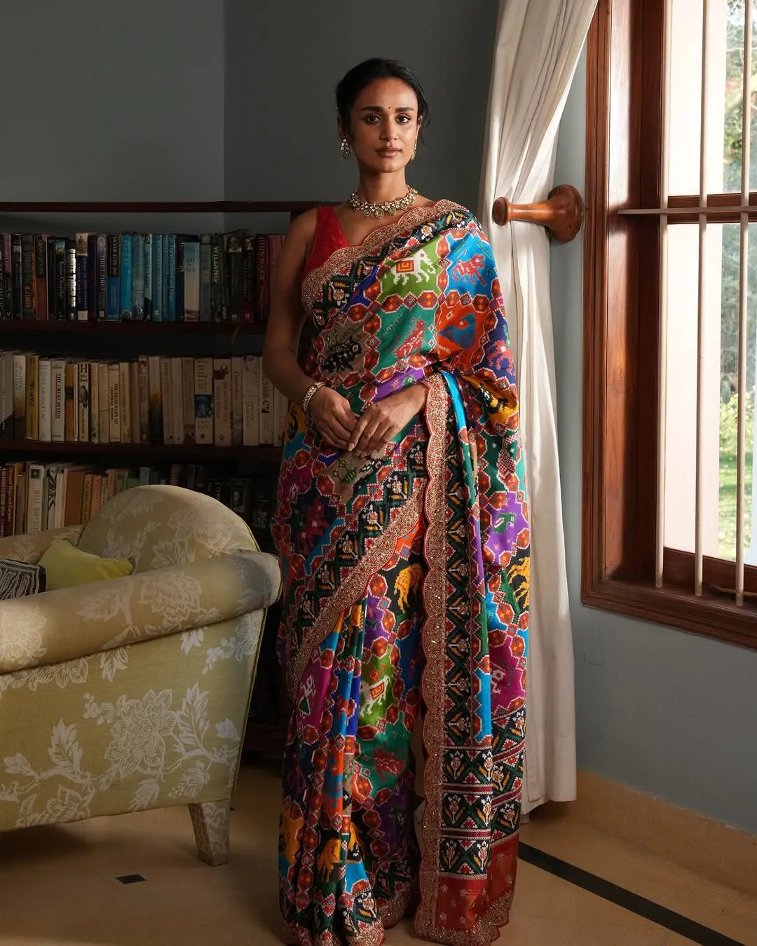 Bollywood Inspired Pure Patola Saree - View 6