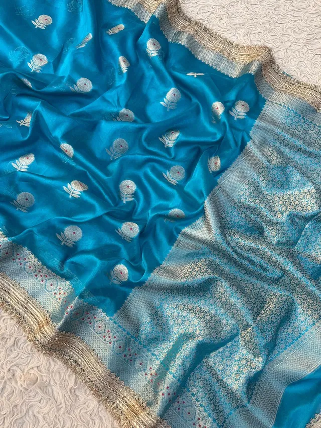 Premium Banarasi Zari Tissue Silk Saree