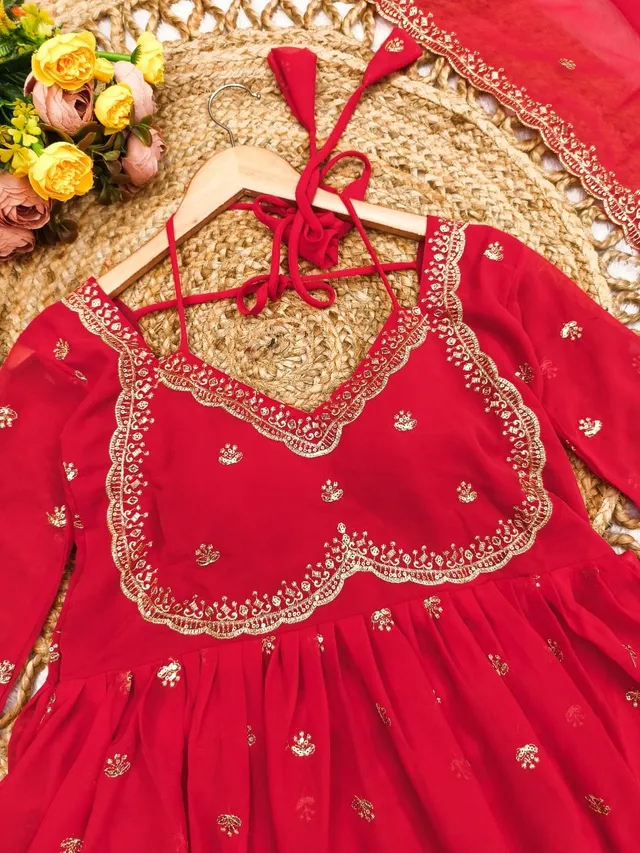 Gulnaar Grace Anarkali Set - View 5