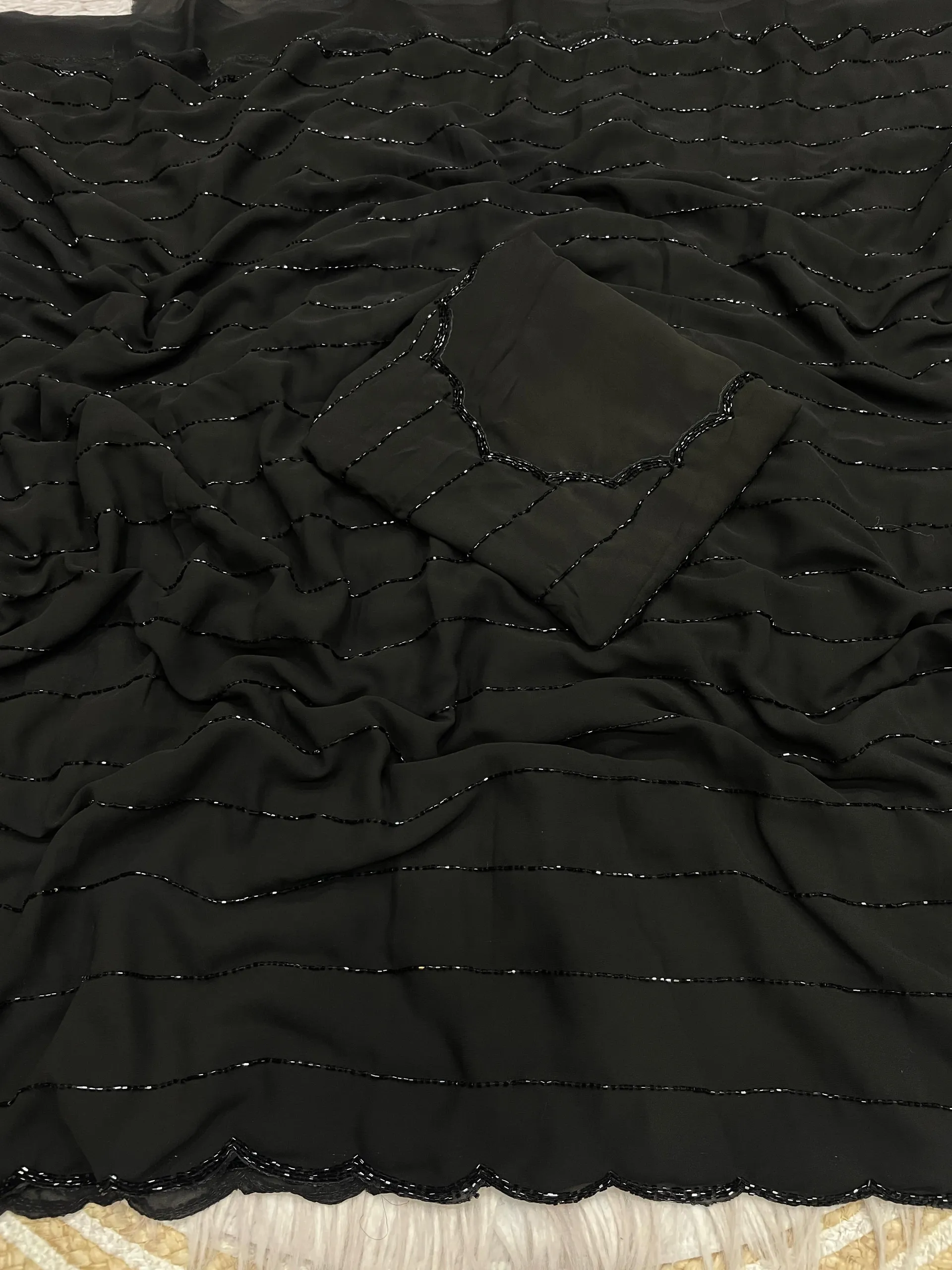 Premium Black Designer Saree - View 6