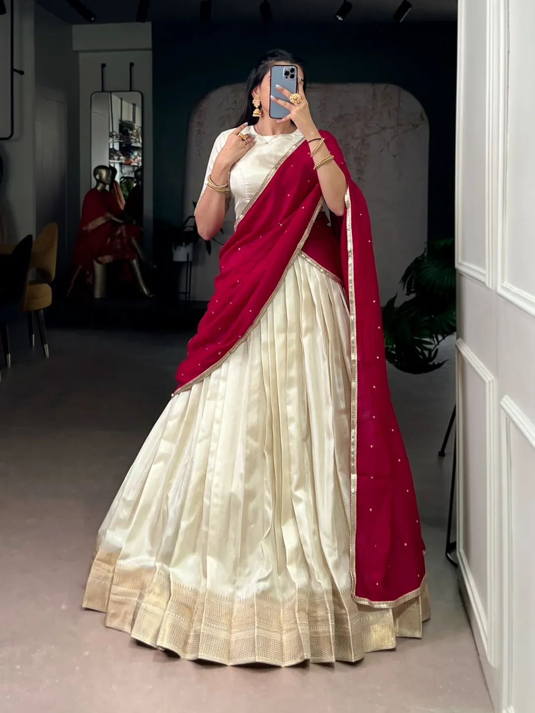 Elegant Dola Silk Lehenga Choli Set