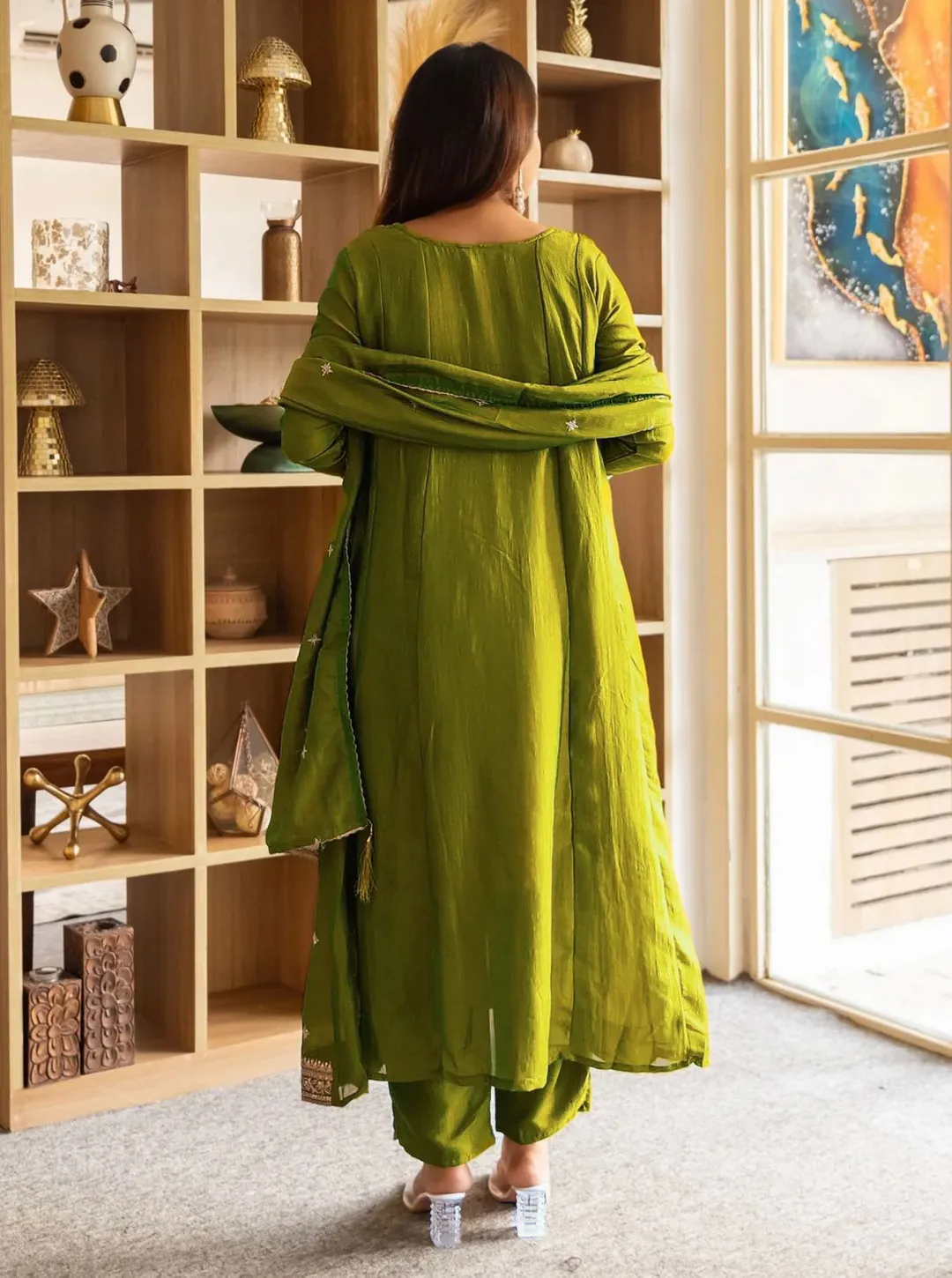 Launching New Trendy Anarkali Designers kurti Pent Set - View 3