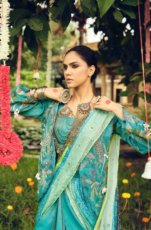Indo-Western Drape Saree - Second View