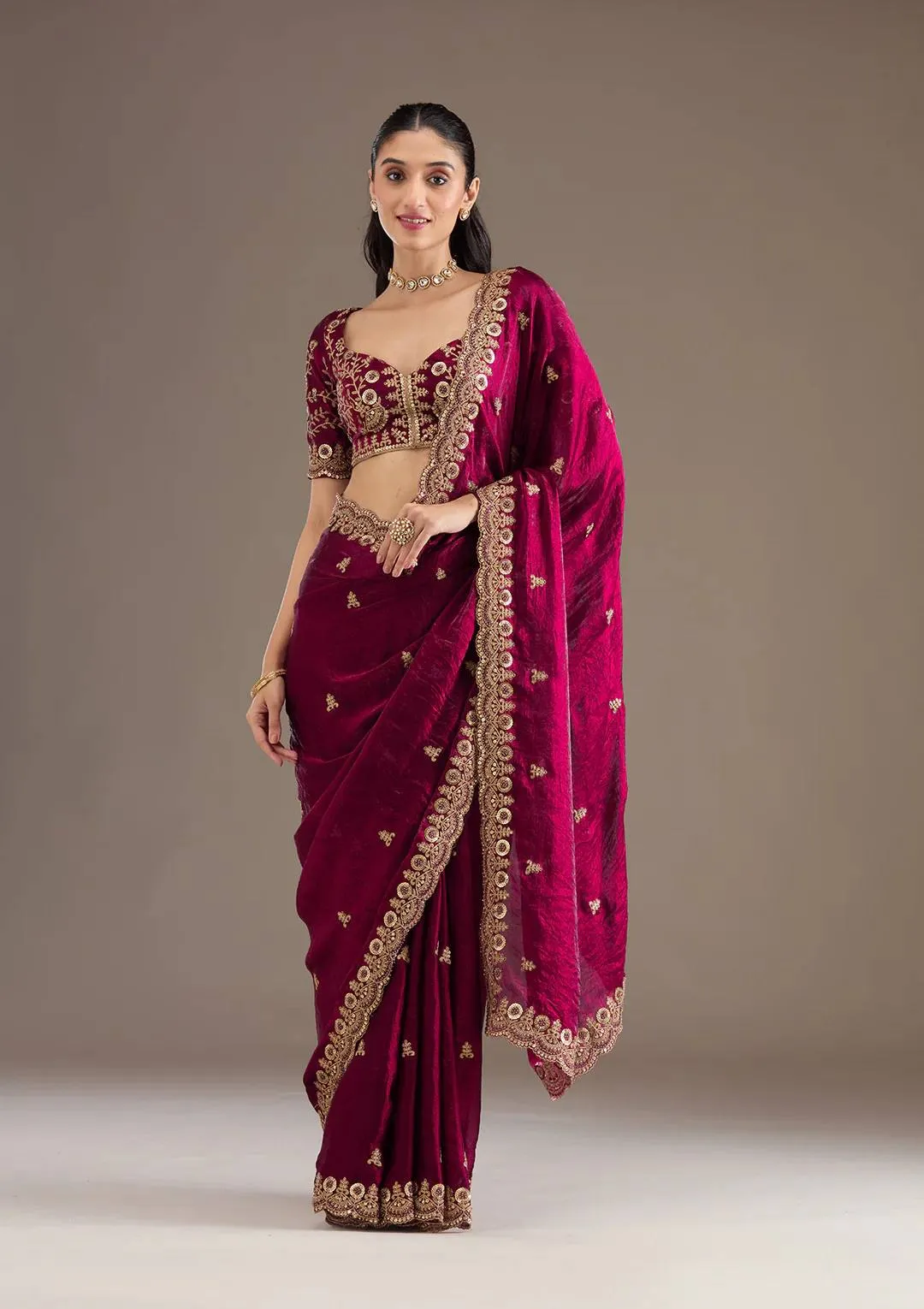 Bridal Collection Fendy Satin Silk Saree