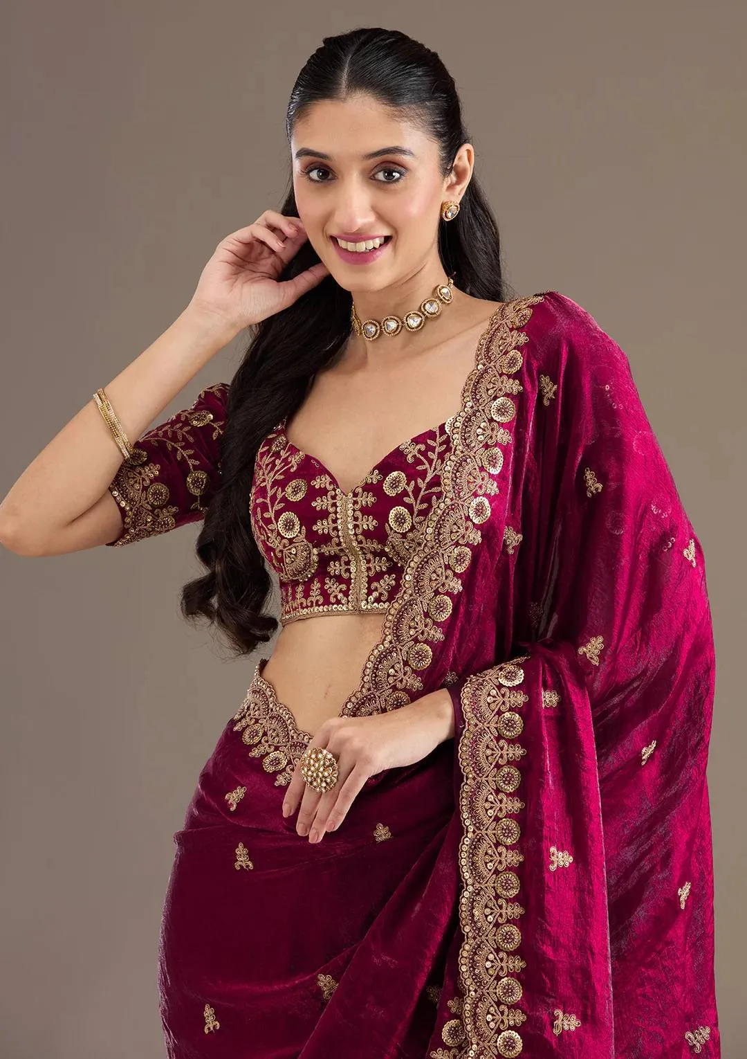 Bridal Collection Fendy Satin Silk Saree - View 2