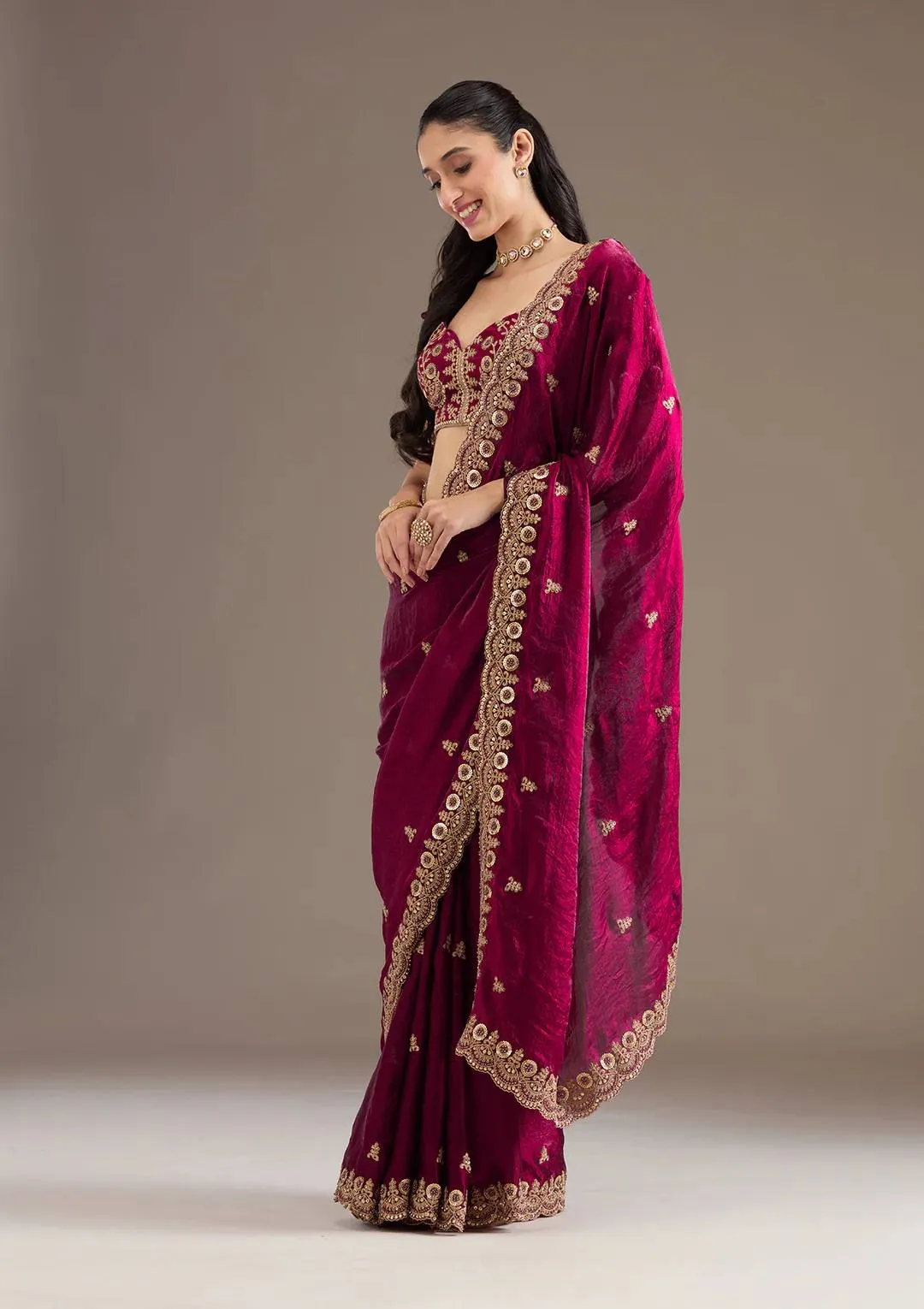 Bridal Collection Fendy Satin Silk Saree - View 3