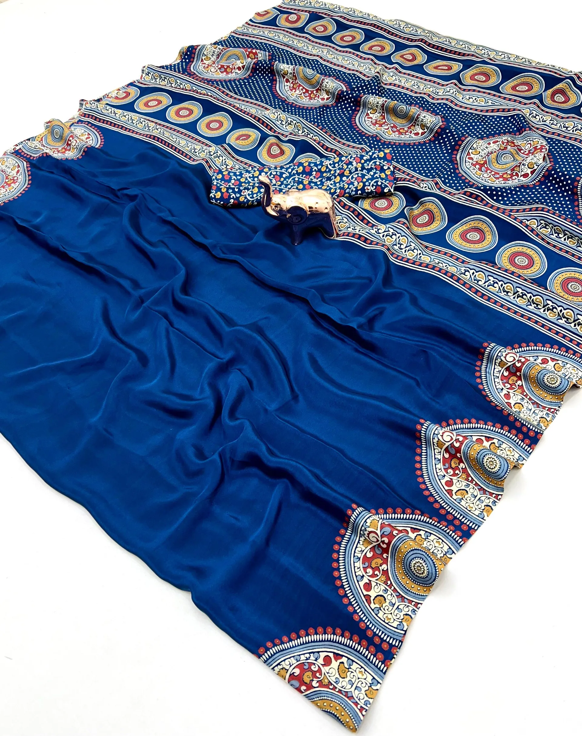 New Arrival – Kriyu Ajrakh Gajji Modal Silk Saree