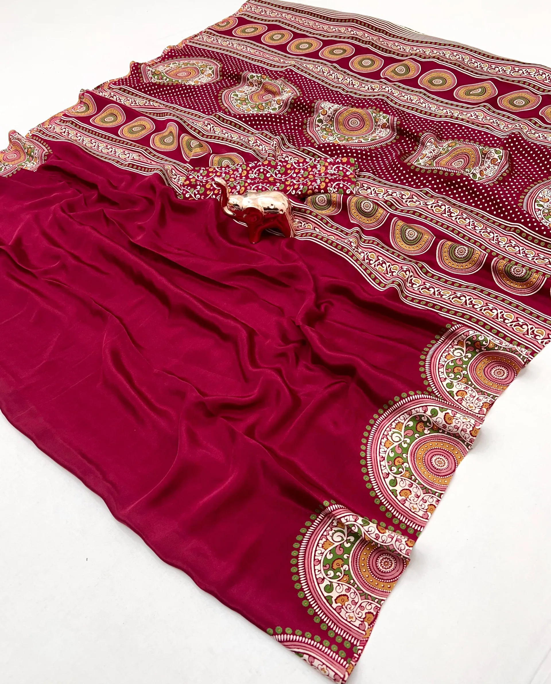 New Arrival – Kriyu Ajrakh Gajji Modal Silk Saree