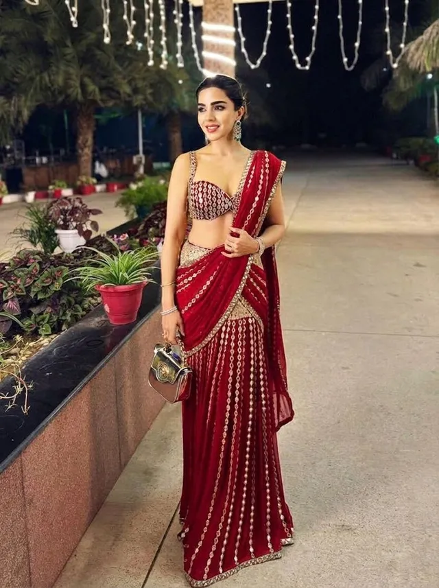 Ready-to-Wear Mirror Work Saree