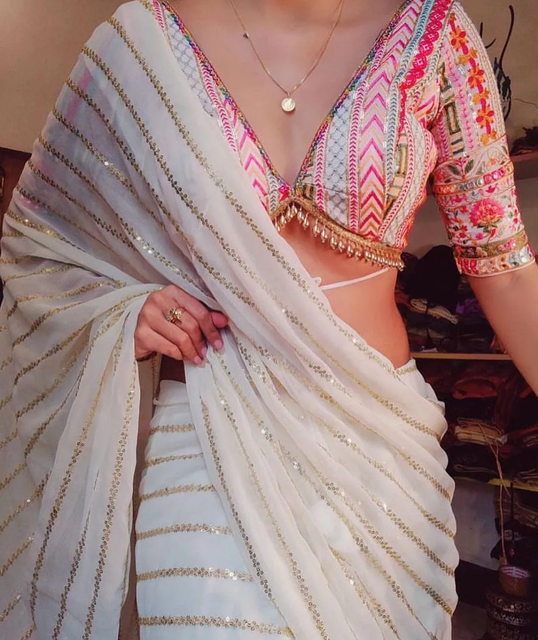 Designer Georgette Saree – Catalogue: Sona