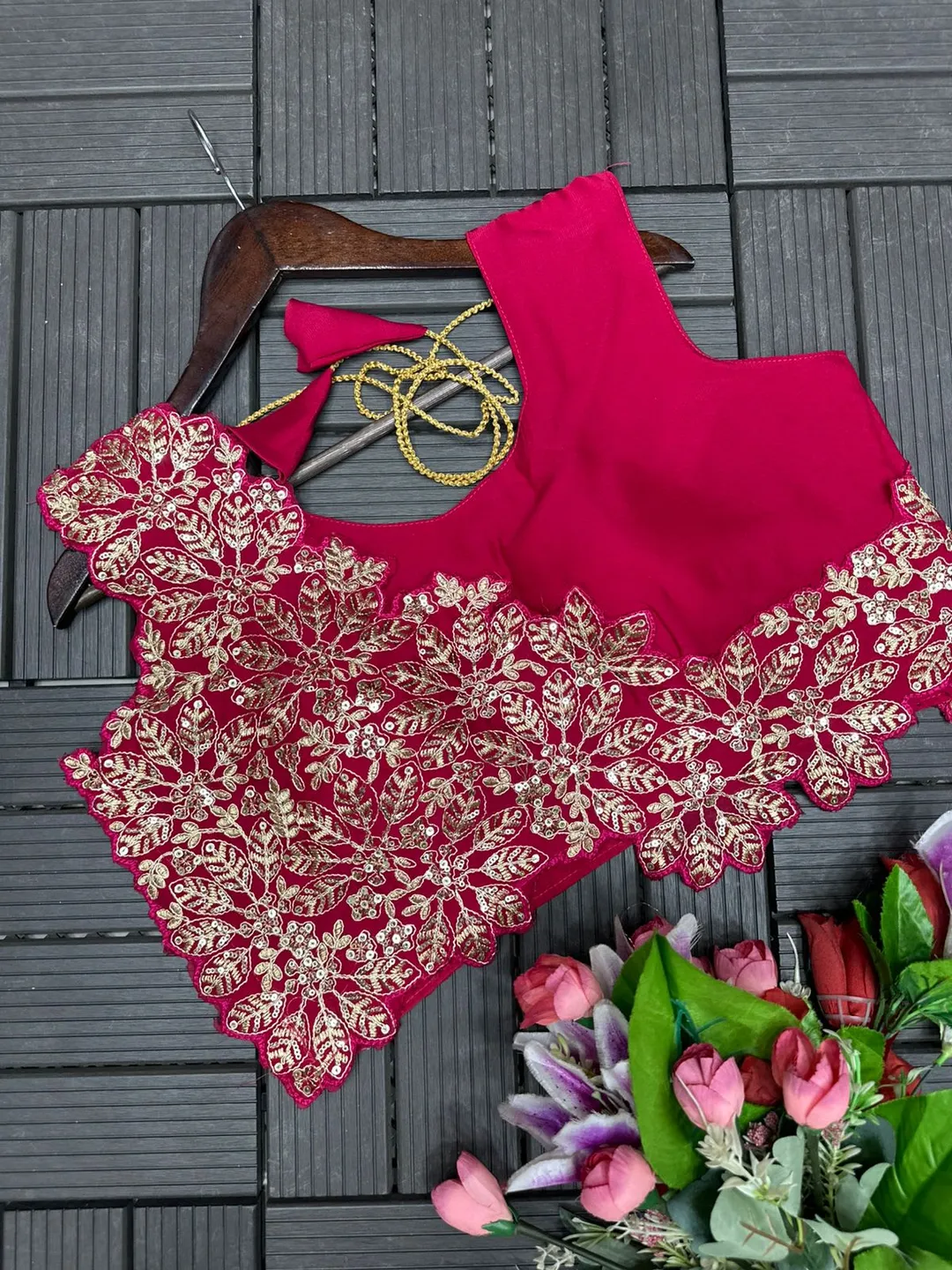 Super Trending Embroidery Cording Ready-to-Wear Saree - View 5