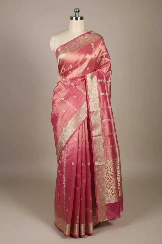 Designer Banarasi Tissue Silk Saree - View 2
