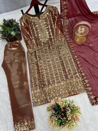 Eid Special Designer Kurti Set – 3 Piece Collection