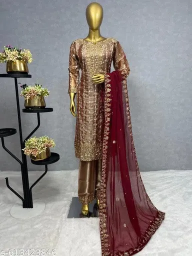 Eid Special Designer Kurti Set – 3 Piece Collection - View 4
