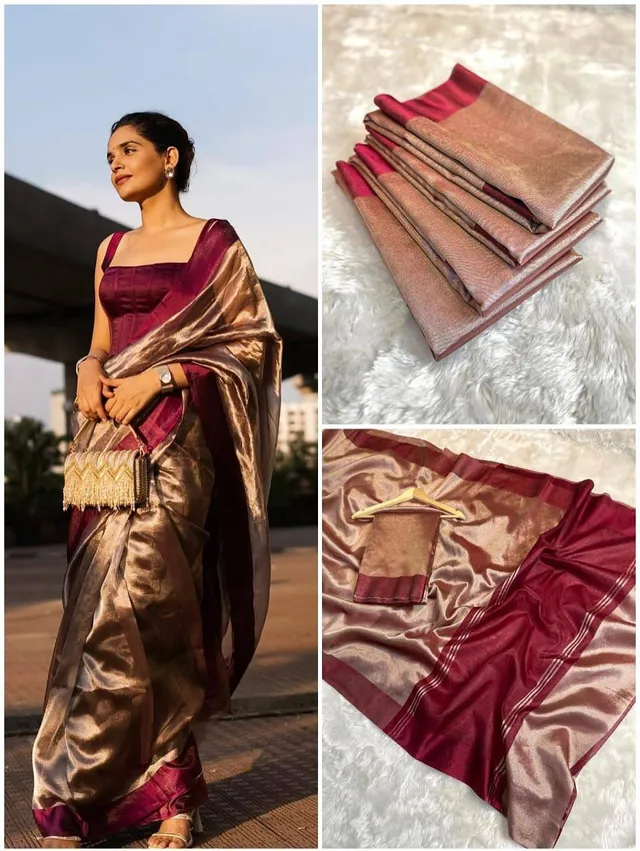 Banarasi Soft Tissue Silk Saree – Fresh Launch - View 3