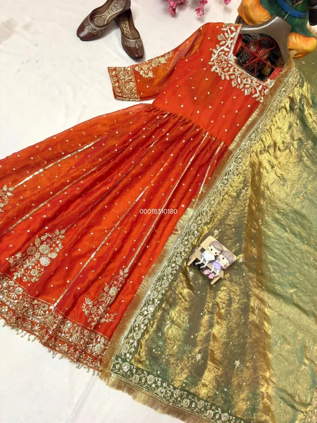 Premium Anarkali Set with Sequins & Zari Embroidery – Royal Collection - View 6