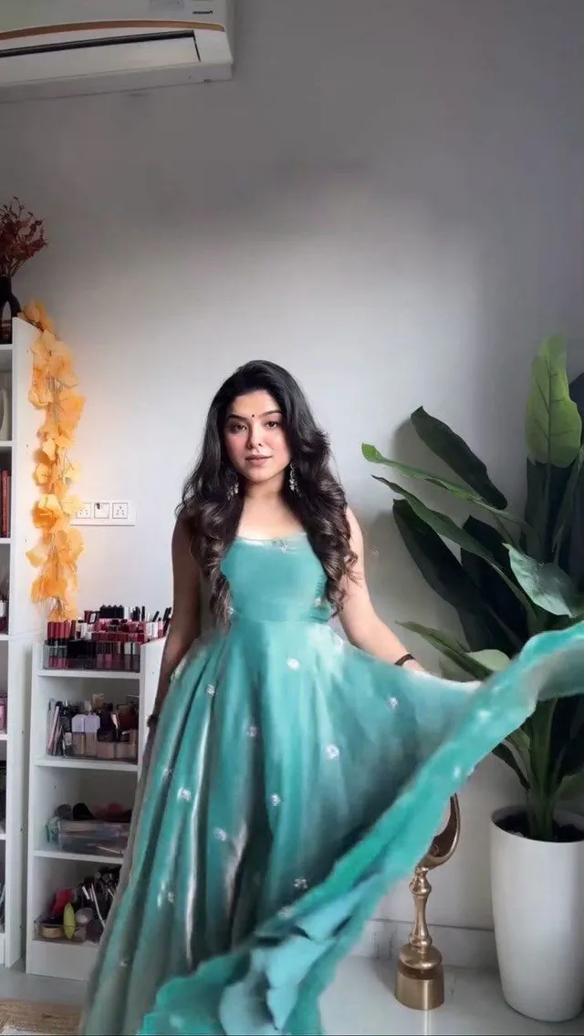 Fandy Silk Gown Set with Sequins Work – 5000 Series Premium Collection - View 3