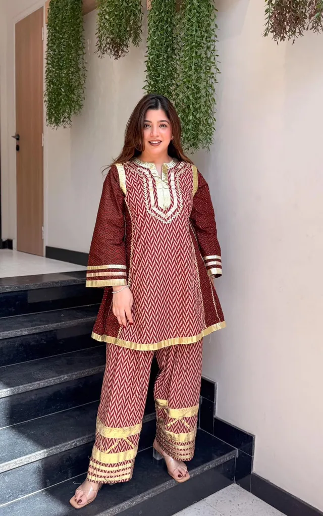 Gulabo 2 – Designer Maslin 2-Piece Suit by Kalikar