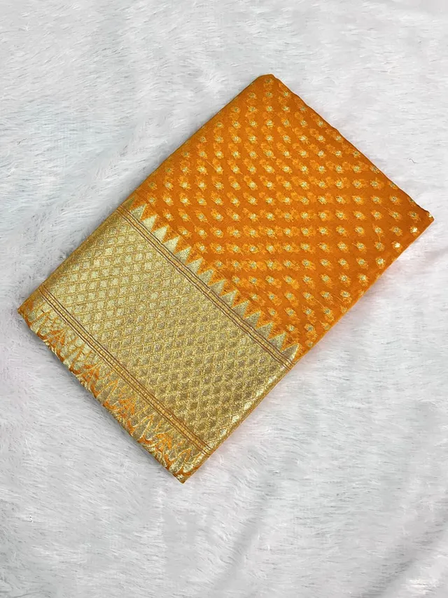 Banarasi Soft Semi Kataan Silk Saree - View 2