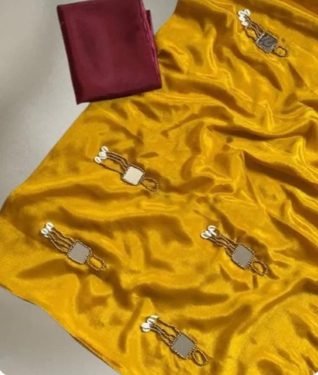 Designer Rangoli Silk Saree with Heavy Latkan Pallu – New Launch Collection - View 3