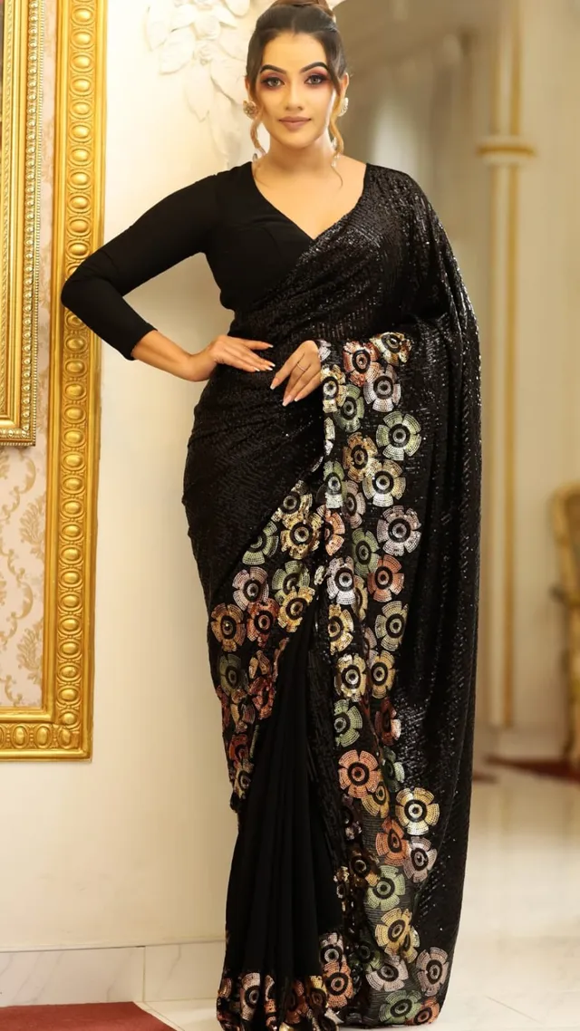 Bollywood Blockbuster Sequins Saree – Special Edition Collection - View 2