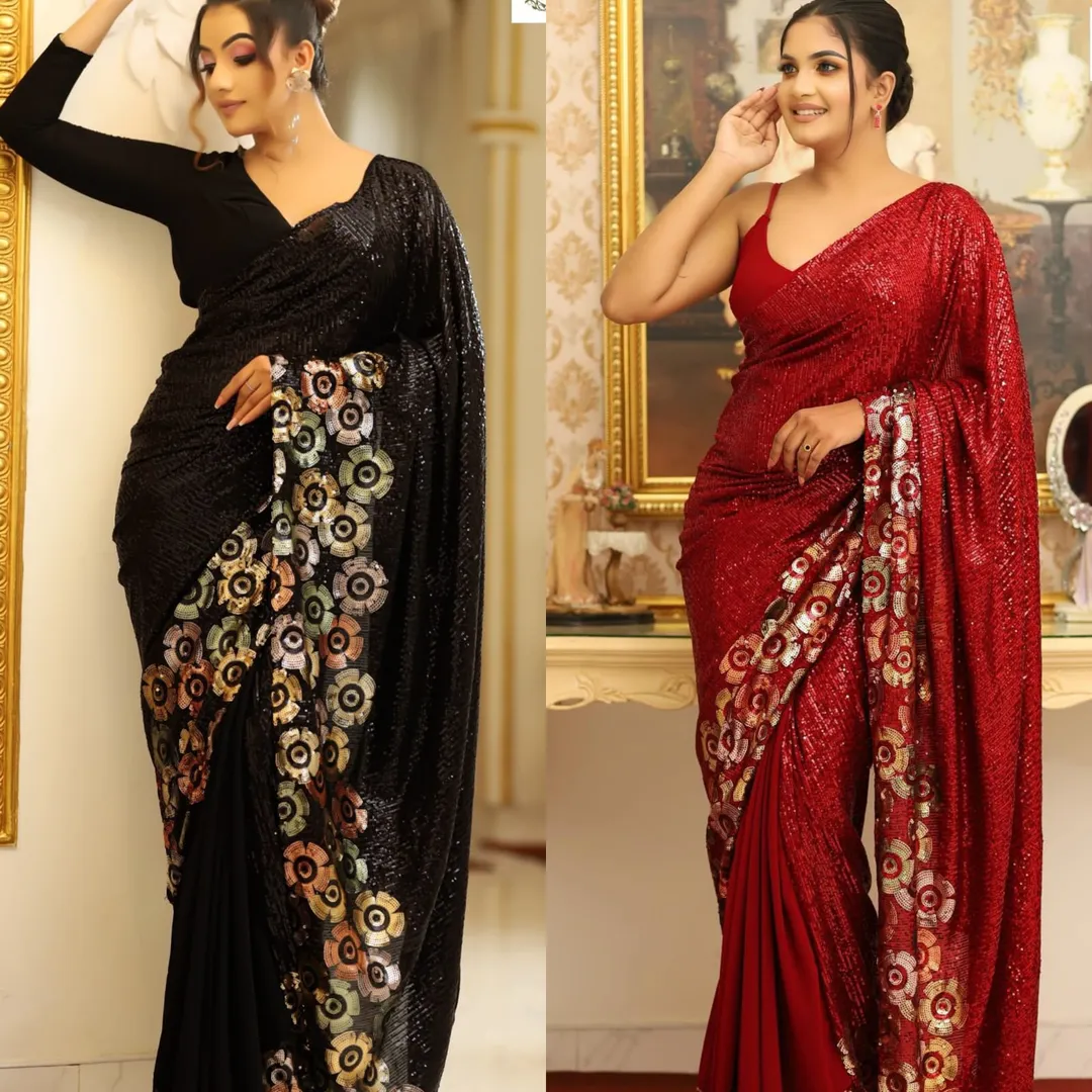 Bollywood Blockbuster Sequins Saree – Special Edition Collection - View 4