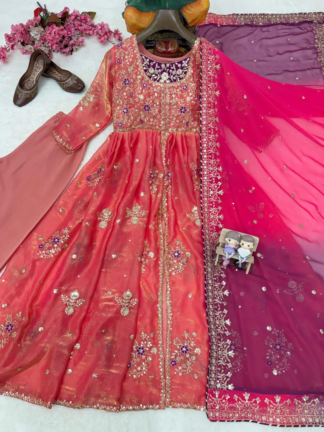 NEW DESIGNER ANARKALI GOWN SET - View 4