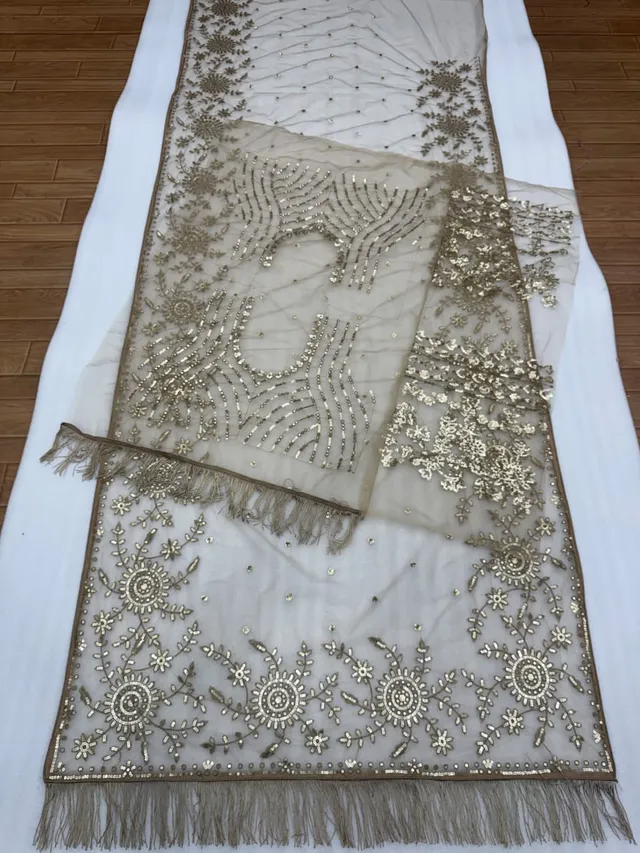 New Trending Bollywood Blockbuster Sequins Saree - View 6