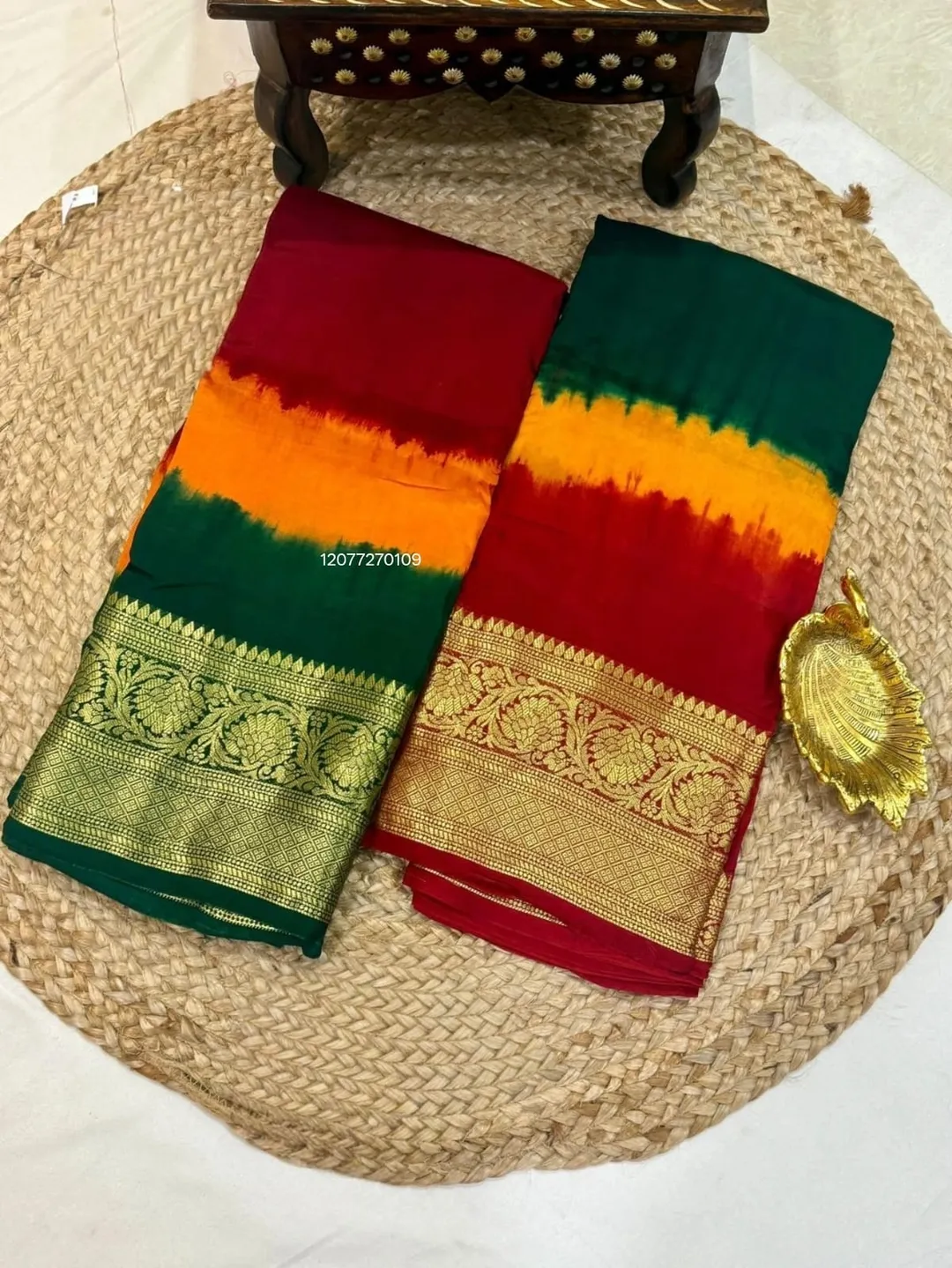 New Launch – Kanjivaram Bandhani Saree - View 4