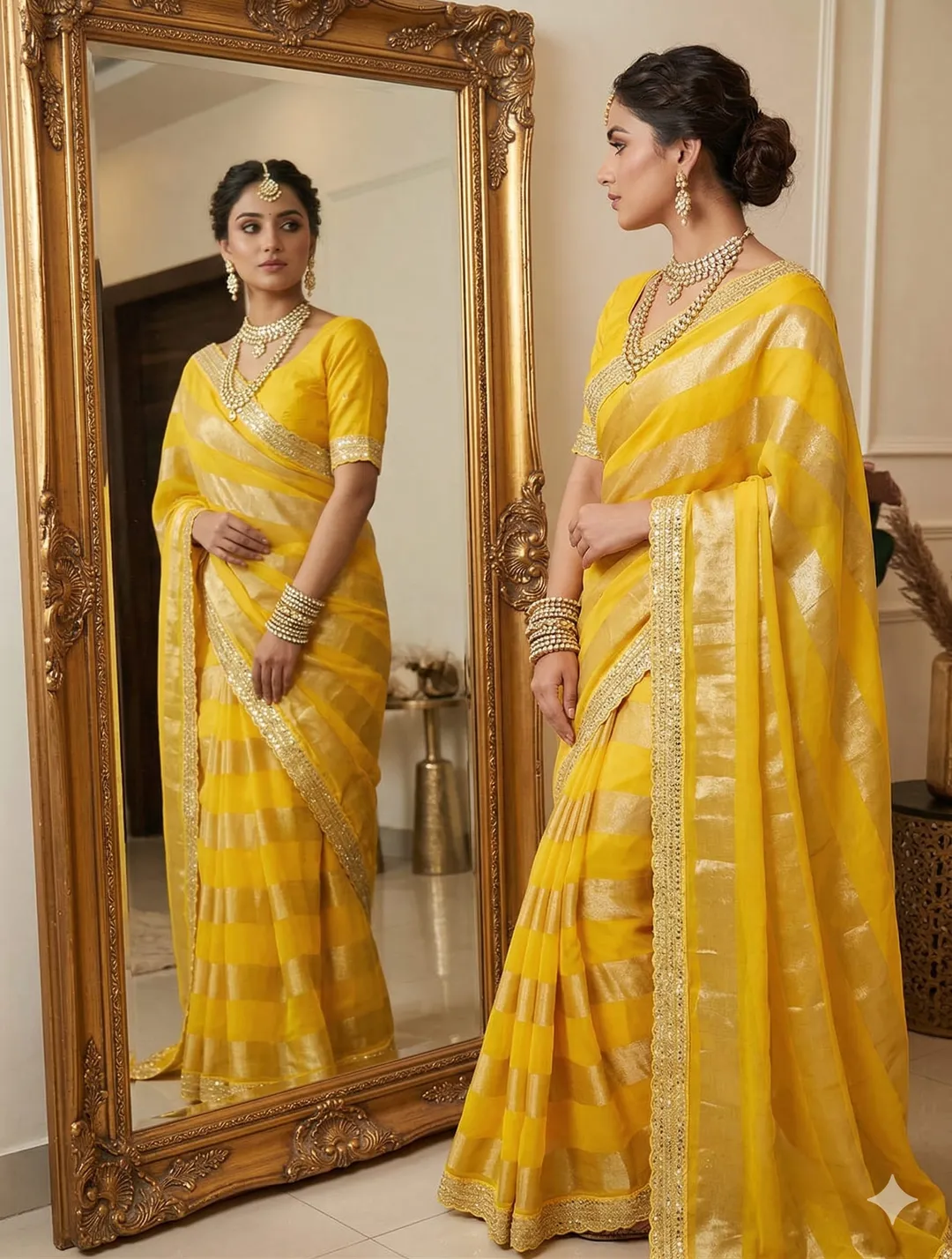 Wedding Special – Georgette Tissue Silk Saree - Premium Georgette Tissue Silk Saree Online India - Buy at ₹1799 - Image 1