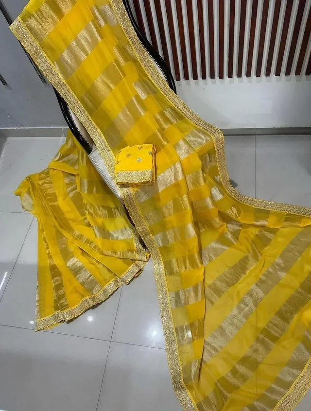 Wedding Special – Georgette Tissue Silk Saree - View 2