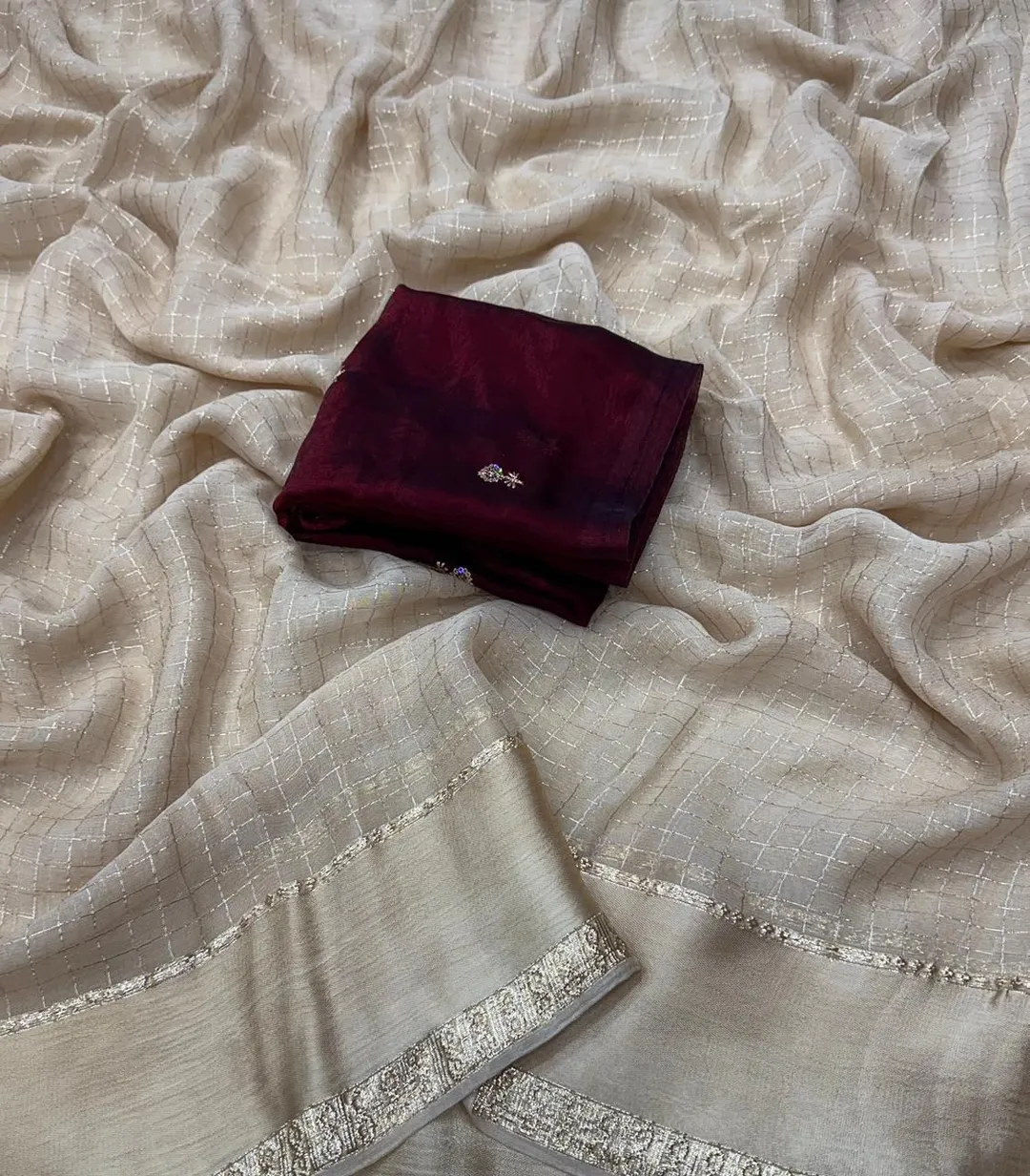 New Arrival – Viscose Georgette Saree - View 2