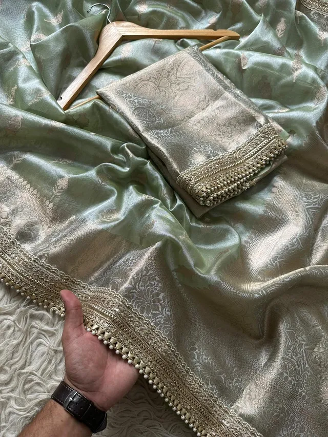 Biggest Wedding Fresh Launch – Banarasi Tissue Silk Saree - View 2