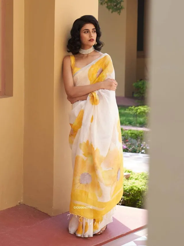 New Launch – Elegant Linen Saree