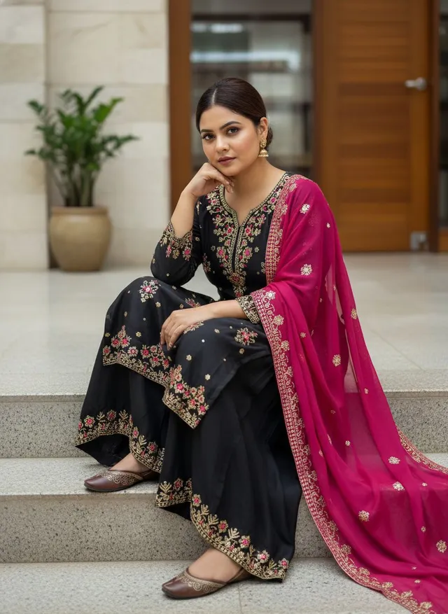 New Launch – Designer Kurti & Palazzo Set - View 3