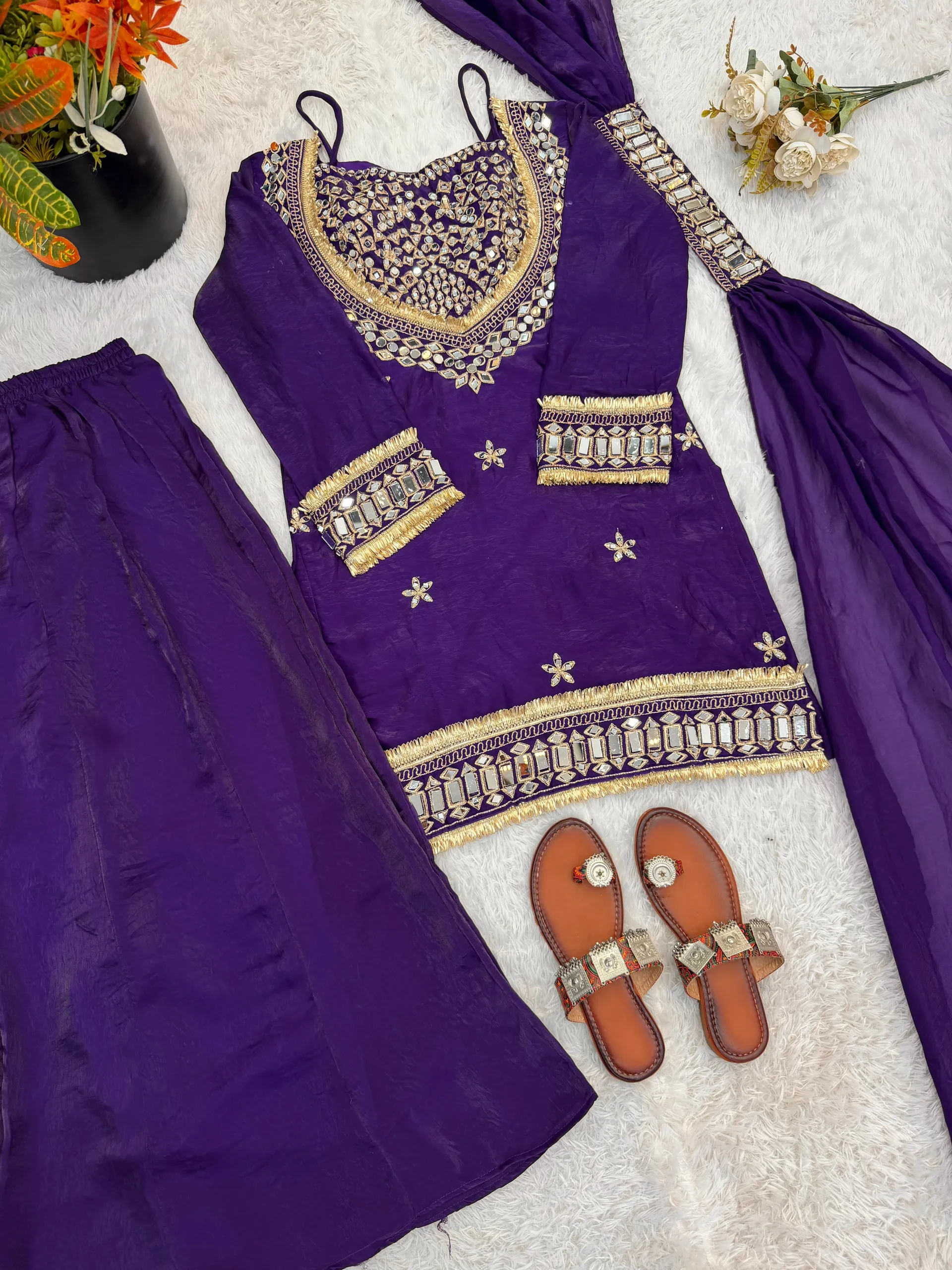 DN-5326 | Elegant Ethnic Sharara Set - View 3