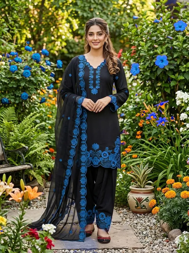 CODE: 2074 | Party Wear Salwar Suit Set - View 4