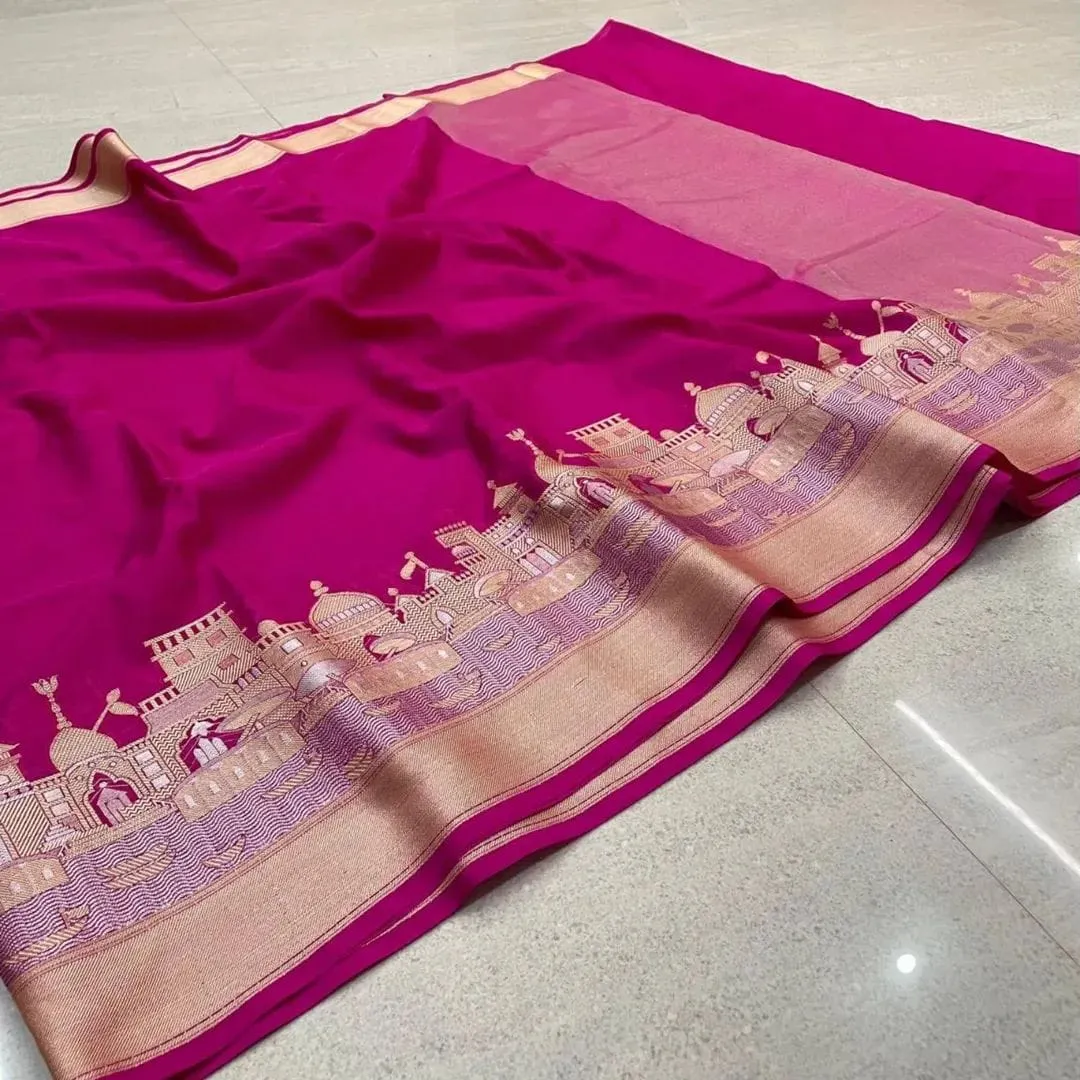 Banaras Ganga Ghat Saree – Timeless Elegance - View 2