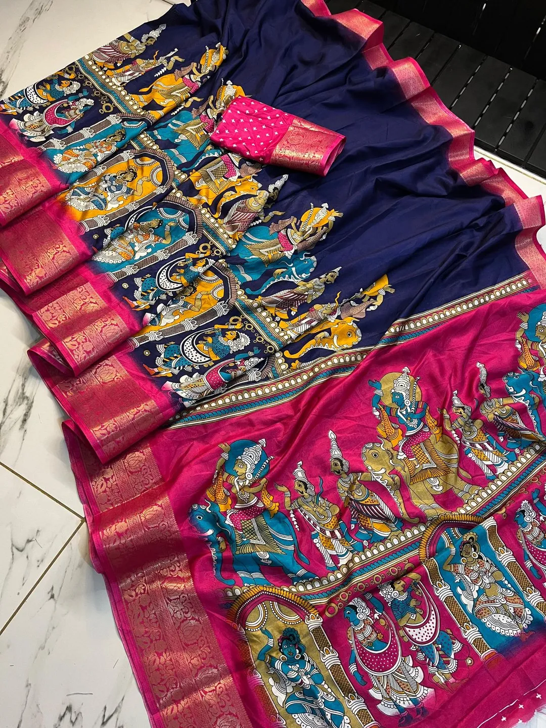 Super Dola RECCO Zari Saree – New Uniform Collection - Second View