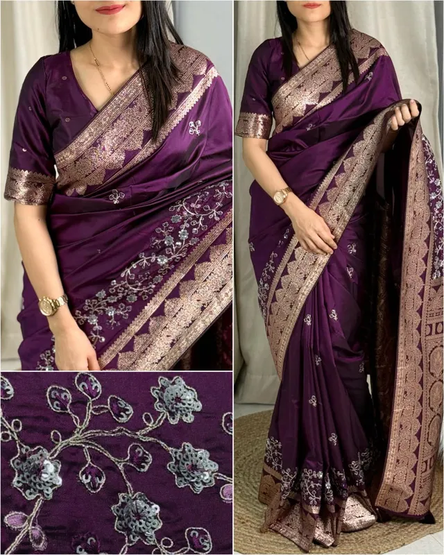 DESIGN – Sakshi 🌺 | Festive Banarasi Silk Elegance