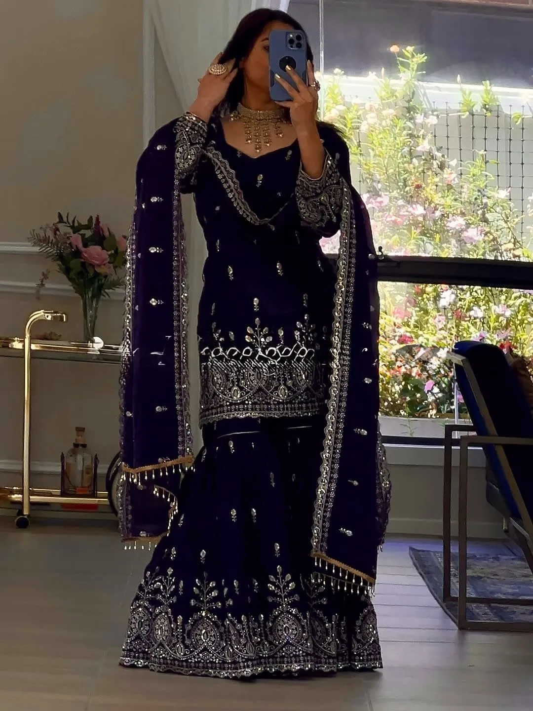 Designer Sharara Set – Elegant Ethnic Wear - View 2